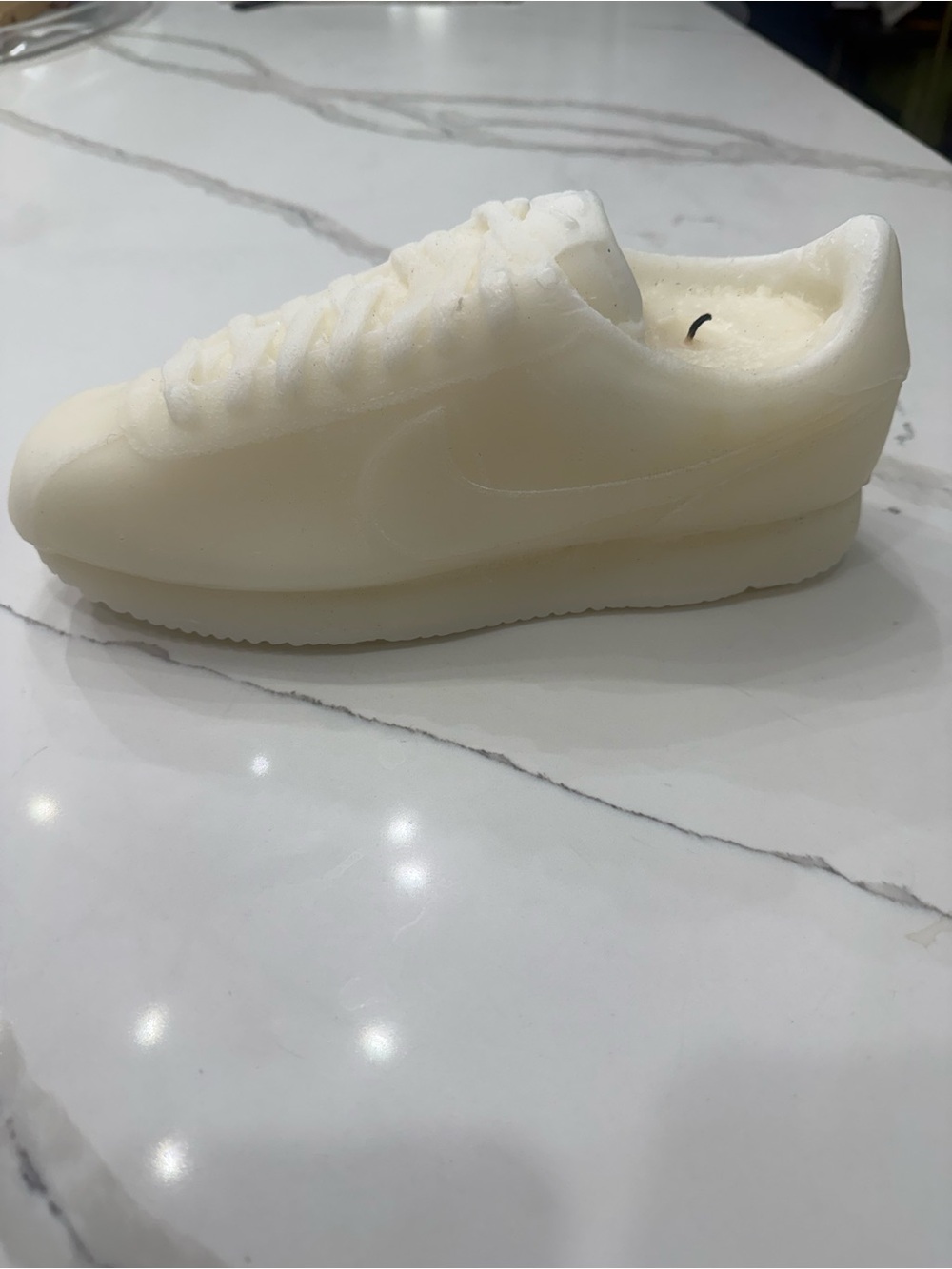 Nike Cortez Cream Lace-Up Casual Sneaker Candle